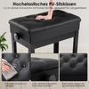 TLGREEN Klavierbank,Klavierhocker Höhenverstellbar 48-58CM (Multifunktional), Pianobank mit Stauraum,PU Lederkissen,bis 150KG Belastbar Bild 4
