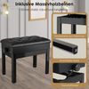TLGREEN Klavierbank,Klavierhocker Höhenverstellbar 48-58CM (Multifunktional), Pianobank mit Stauraum,PU Lederkissen,bis 150KG Belastbar Bild 3