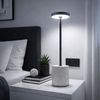 LED Tischleuchte, Travertine Stein, Touchdimmer, H 34 cm Bild 2