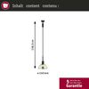Paulmann 96976 URail Pendel Sarrasani Schwarz matt,Dichroic max. 20W E14 ohne Leuchtmittel Bild 2