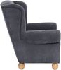 Ohrenbackensessel Kasha Bezug Veloursstoff Buche natur / anthrazit 22254 Bild 2