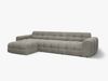 Micadoni Ecksofa Kendal 5-Sitzer Links Samt Magic Velvet Dunkelgrau Bild 2