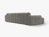 Micadoni Ecksofa Kendal 5-Sitzer Links Samt Magic Velvet Dunkelgrau Bild 3