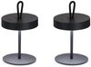 2er SET kabellose Outdoor Tischlampen - dimmbar & höhenverstellbar 21-46cm Bild 3