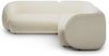 Micadoni Ecksofa Kate 4-Sitzer Rechts Strukturierter Stoff Hellbeige Melange Bild 2