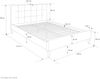 Polsterbett inkl. Lattenrost 160x200 schwarz Bild 4