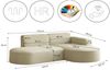 Kaiser Möbel Ecksofa Designer MODENA STUDIO L stoff Cord, Verita, Quelle, Ecksofa, Cord Sofa, L-Form, Links/Rechts wählbar Bild 2