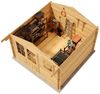 Alpholz Garten- und Gerätehaus Roger Gartenhaus aus Holz in Pinie Holzhaus mit 34 mm Wandstärke Blockbohlenhaus mit Montagematerial Bild 3