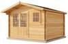 Alpholz Garten- und Gerätehaus Roger Gartenhaus aus Holz in Pinie Holzhaus mit 34 mm Wandstärke Blockbohlenhaus mit Montagematerial Bild 2