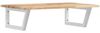 vidaXL Waschbeckenregal Wandmontage Stahl und Akazienholz 3302786 Bild 2