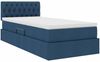 vidaXL Aufbewahrungsbett mit Matratze Blau 90 x 190 cm Holzwerkstoff 3370544 Bild 5