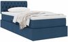 vidaXL Aufbewahrungsbett mit Matratze Blau 90 x 190 cm Holzwerkstoff 3370544 Bild 3