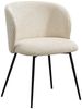 KAWOLA Stuhl LENA Esszimmerstuhl Cord cremeweiß 78 x 53 x 54 cm Bild 3
