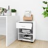 vidaXL Rollschrank Hochglanz-Weiß 46x36x59 cm Holzwerkstoff 808473 Bild 3