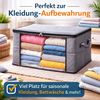BigDean Aufbewahrungsbox 6 Stück Aufbewahrungstaschen 90L mit Sichtfenster (Set, 6 St, Aufbewahrungstaschen), Atmungsaktives Vlies-Geweb, Stabiler Zwei-Wege-Reißverschluss Bild 4