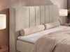 Boxspringbett INERO KING, 7 -Zonen-Multipocket-Matratze H4 und Topper Visco, zwei Bettkästen, Doppelbett, Stauraum - 160x200 - Beige Velvet Bild 5