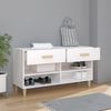 vidaXL Schuhschrank Weiß 102x35x55 cm Holzwerkstoff 812816 Bild 3
