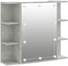 vidaXL Spiegelschrank mit LED Betongrau 70x16,5x60 cm 808877 Bild 2