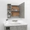 vidaXL Spiegelschrank mit LED Betongrau 70x16,5x60 cm 808877 Bild 5