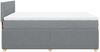 vidaXL Boxspringbett mit Matratze Hellgrau 160x200 cm Stoff 3287507 Bild 5