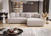 Ecksofa Schlafsofa EVORA Stoff Poso Altweiß Ottomane Rechts Bild 5
