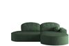 Ecksofa Schlafsofa Sofa GIRONA Stoff Poso Grün Ottomane Rechts Bild 2