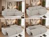 Ecksofa NEKSON L mit Schlaffunktion, L-förmiges Schlafsofa, DL-Mechanismus, mit Stauraum, Schlafsofa - Beige Cord Bild 2
