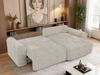 Ecksofa NEKSON L mit Schlaffunktion, L-förmiges Schlafsofa, DL-Mechanismus, mit Stauraum, Schlafsofa - Beige Cord Bild 5