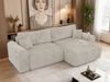Ecksofa NEKSON L mit Schlaffunktion, L-förmiges Schlafsofa, DL-Mechanismus, mit Stauraum, Schlafsofa - Beige Cord Bild 4