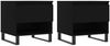 vidaXL Couchtische 2 Stk. Schwarz 50x46x50 cm Holzwerkstoff 830927 Bild 2