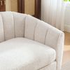 YakoHome Mini-Liegesofa Beige 127,5x70x76,5 cm – Chenille, mit Federkern, abnehmbarem Sitzkissen und verstellbaren Füßen Bild 5