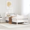 vidaXL Massivholzbett mit Kopfteil Weiß 75x190 cm Kiefer 3307069 Bild 3