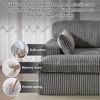 Leawin Sofa Cordsofa 2-Sitzer mit Bettfunktion, modernes Schlafsofa für Wohnzimmer, Weicher Cordbezug, flexible Kombination & ideal für kleine Räume Bild 2