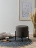 Polsterhocker in Taupe, Schwarz 35 x 35 x 38 cm Bild 5