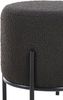 Polsterhocker in Taupe, Schwarz 35 x 35 x 38 cm Bild 2