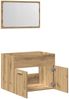 vidaXL 2-tlg. Badmöbel-Set Artisan-Eiche Holzwerkstoff 862040 Bild 5