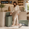 MAXCRAFT Mülleimer / Treteimer mit Soft Close Deckel - 50 Liter in Grün Bild 4