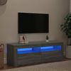 TV-Schrank, TV-Lowboard mit LED-Leuchten Grau Sonoma 120x35x40 cm Bild 3