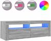 TV-Schrank, TV-Lowboard mit LED-Leuchten Grau Sonoma 120x35x40 cm Bild 5