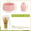AKKEE Teeservice Matcha-Set 4 Stück mit Teeschale, Matchabesen und Besenhalter Bild 3