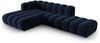 Micadoni Modulares Ecksofa offen Lupine 5-Sitzer Links Samtstoff Salvador Königsblau Bild 2