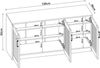 Schuhschrank Løten 125x36x62 cm Weiß [en. casa] Bild 3