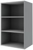 Küchenhängeschrank LAMELLO Wandschrank 30x32,5x72cm grifflos Farbe: grau / schwarz matt W2/30 Bild 2