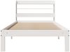 vidaXL Bettgestell mit Kopfteil ohne Matratze Weiß 75x190 cm 3306773 Bild 4