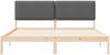 vidaXL Bettgestell mit gepolstertem Kopfteil Dunkelgrau 180 x 200 cm 877820 Bild 5