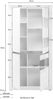 INOSIGN Vitrine Carat Höhe 198 cm, zwei Leisten angeliefert, 1 x grau, 1 x weiss Bild 4