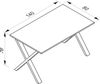 VCM Esstisch Xona 916870 Silber / Weiß H. 76 x B. 140 x T. 80 cm Bild 3
