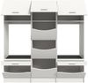 welltime Mehrzweckschrank-Set FALAS, 3-teilig, Hauswirtschaftsraum Set, Breite 192 cm, (Set, 3-St, bestehend aus: 2x Waschmaschinenumbauschrank und 1x Wäscheschrank), Kombination, Waschmaschinenumbau, Waschmaschinenschrank, Wäschekammer Bild 4