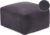 Pouf MUKKI Dunkelgrau Baumwolle 50 cm 50 cm Bild 1