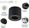 Sweet LED Aufbauleuchte flach & schwenkbar – Deckenspot Aluminium 230V, LED-Modul geeignet, schwenkbar, ohne Leuchtmittel, Aufbaustrahler LED, Aufbauspot, Deckenstrahler Bild 3